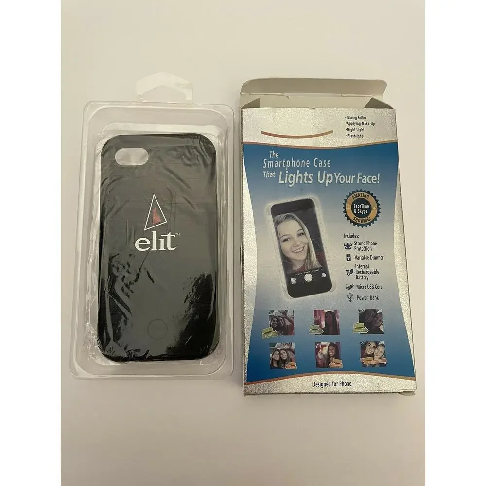 Stoli Elite Black Light Up For Selfie iPhone 7 Smartphone Protection Hard Case